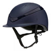 Charles Owen Luna Riding Helmet Navy. Front View.
