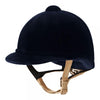 Charles Owen Hampton Riding Helmet Navy. Front View.
