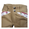 Bindia Patch Girls Breeches. Beige, Detail View.