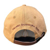 Callaho Shield Cap. Beige, Back View.