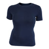 Callaho Circa Ladies Tee. Navy, Front View.