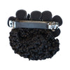 Black Flower Hair Clip