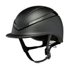 Charles Owen Luna Riding Helmet Black. Front View.