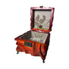 Carved wooden horse memorabilia box