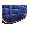 Callaho GP Saddle Pad. Navy. Detail View.