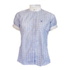 Ladies Short Sleeve Frill Shirt