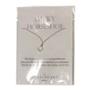 Angel Heart Horse Shoe Necklace With Silk Cord. In Packaging.
