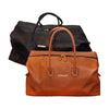 Leather weekender