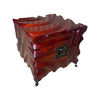 Carved wooden horse memorabilia box