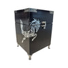 Wooden Horse Box - Jumping Silver Horse